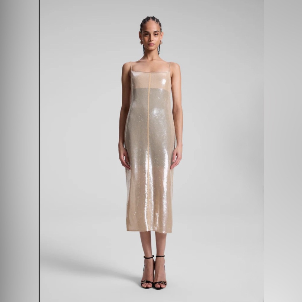 A.L.C. Danielle Sequin Embellished Midi Dress